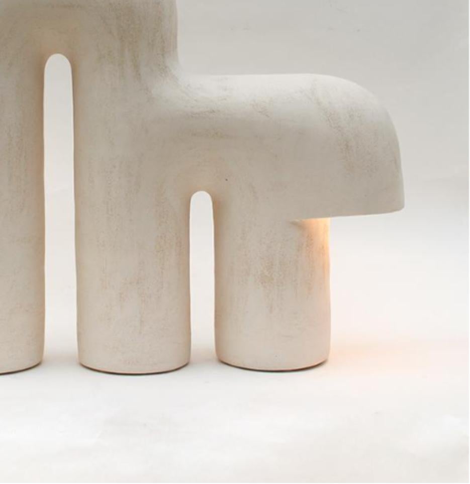 Post-Modern Edifice #36 Stoneware Lamp by Elisa Uberti
