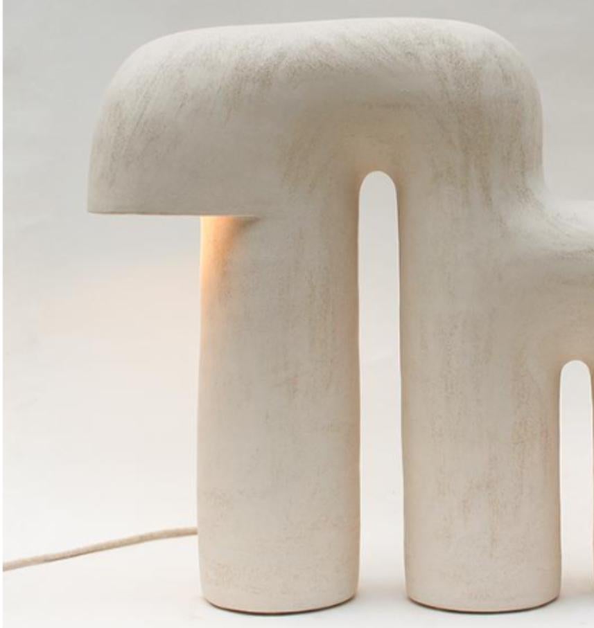 French Edifice #36 Stoneware Lamp by Elisa Uberti