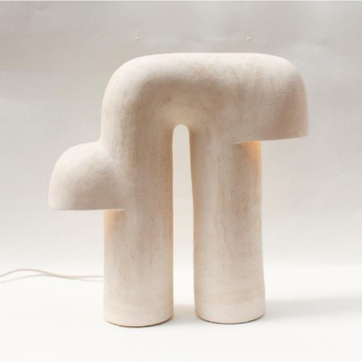 Post-Modern Edifice #40 Stoneware Lamp by Elisa Uberti For Sale