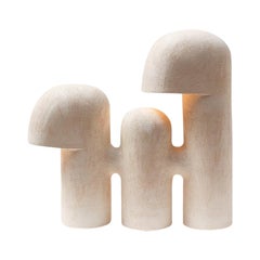 Lampe Edifice #40 en grès d'Elisa Uberti