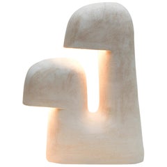 Édifice White Stoneware Table Lamp by Elisa Uberti