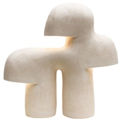 Édifice White Stoneware Table Lamp by Elisa Uberti