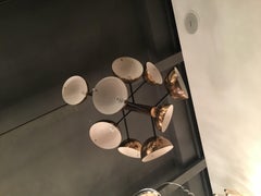 Edina Altara Lenci Dekorativer Teller aus Sardinien-Landschafts-Keramik, 1940, Italien