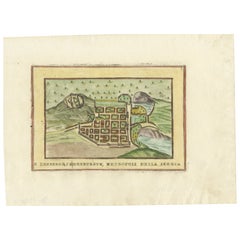 Pianta della città di Edimburgo, Italia, 1700 ca.