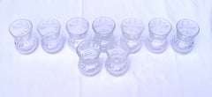 Edinburgh Crystal Thistle Old Fashioned Tumblers Cut Signed, 8OZ