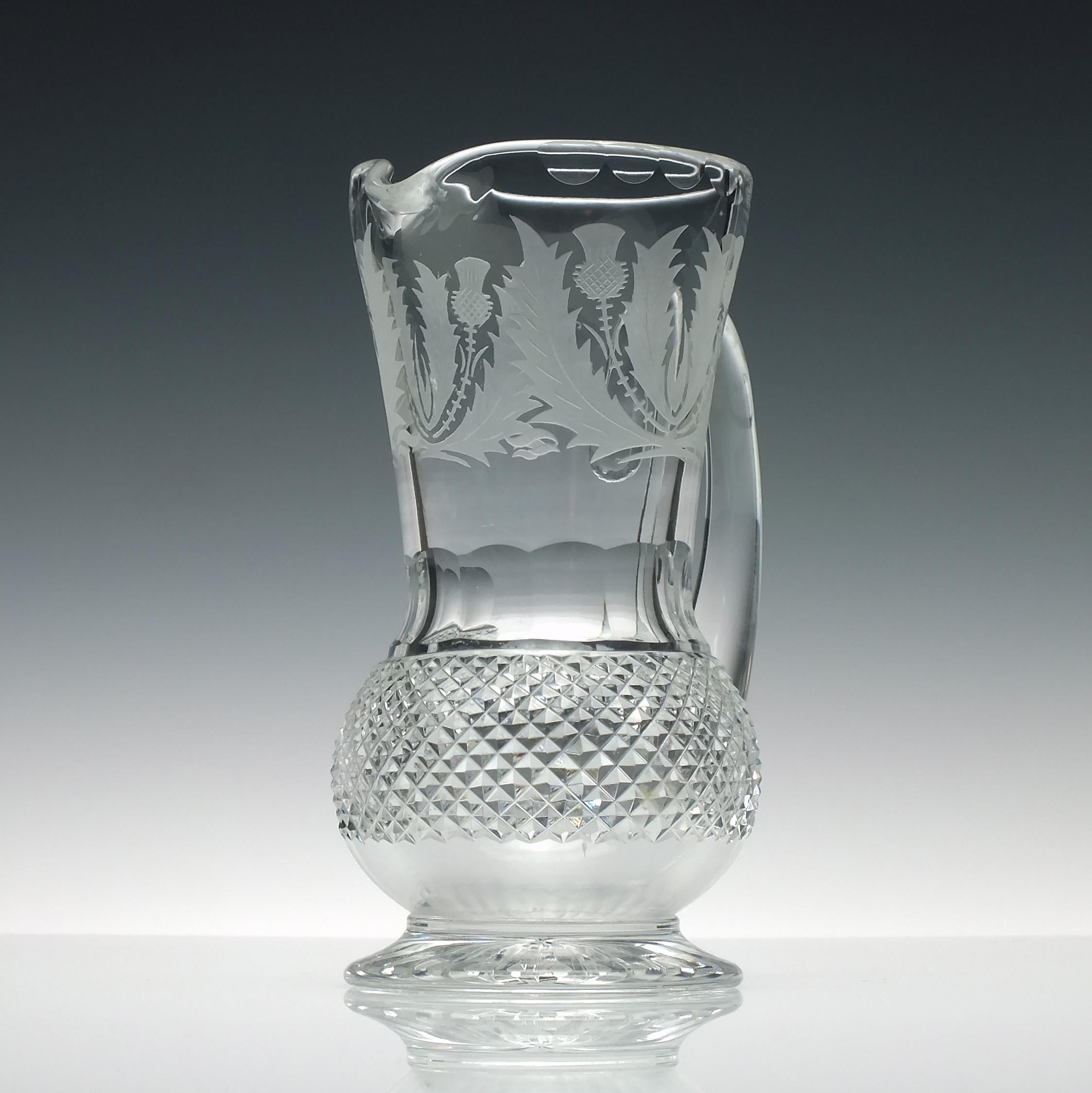 British Edinburgh Crystal Whisky Water Jug, circa 1990 For Sale
