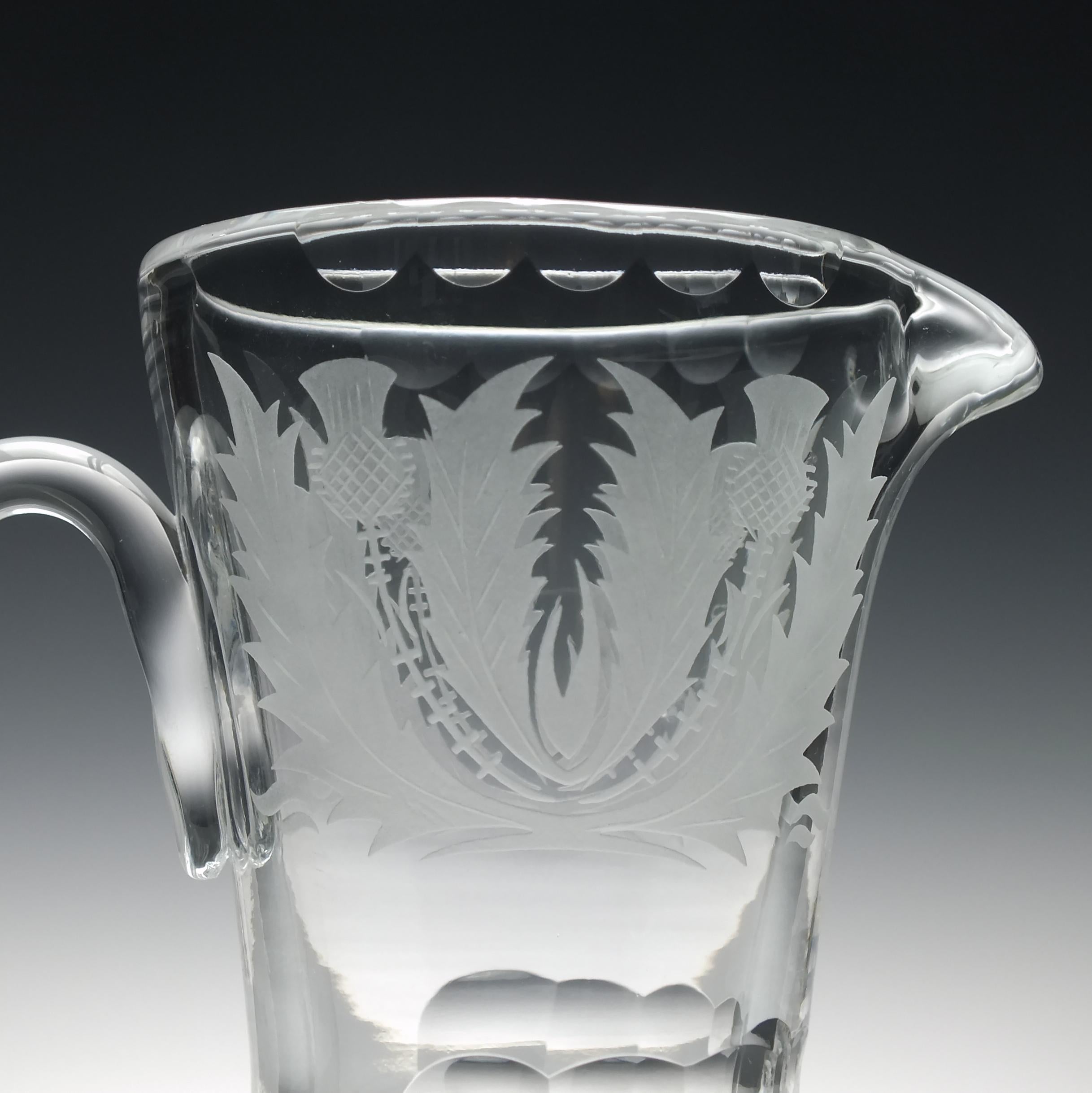 Edinburgh Crystal Whisky Water Jug, circa 1990 In Excellent Condition For Sale In Whitburn, GB
