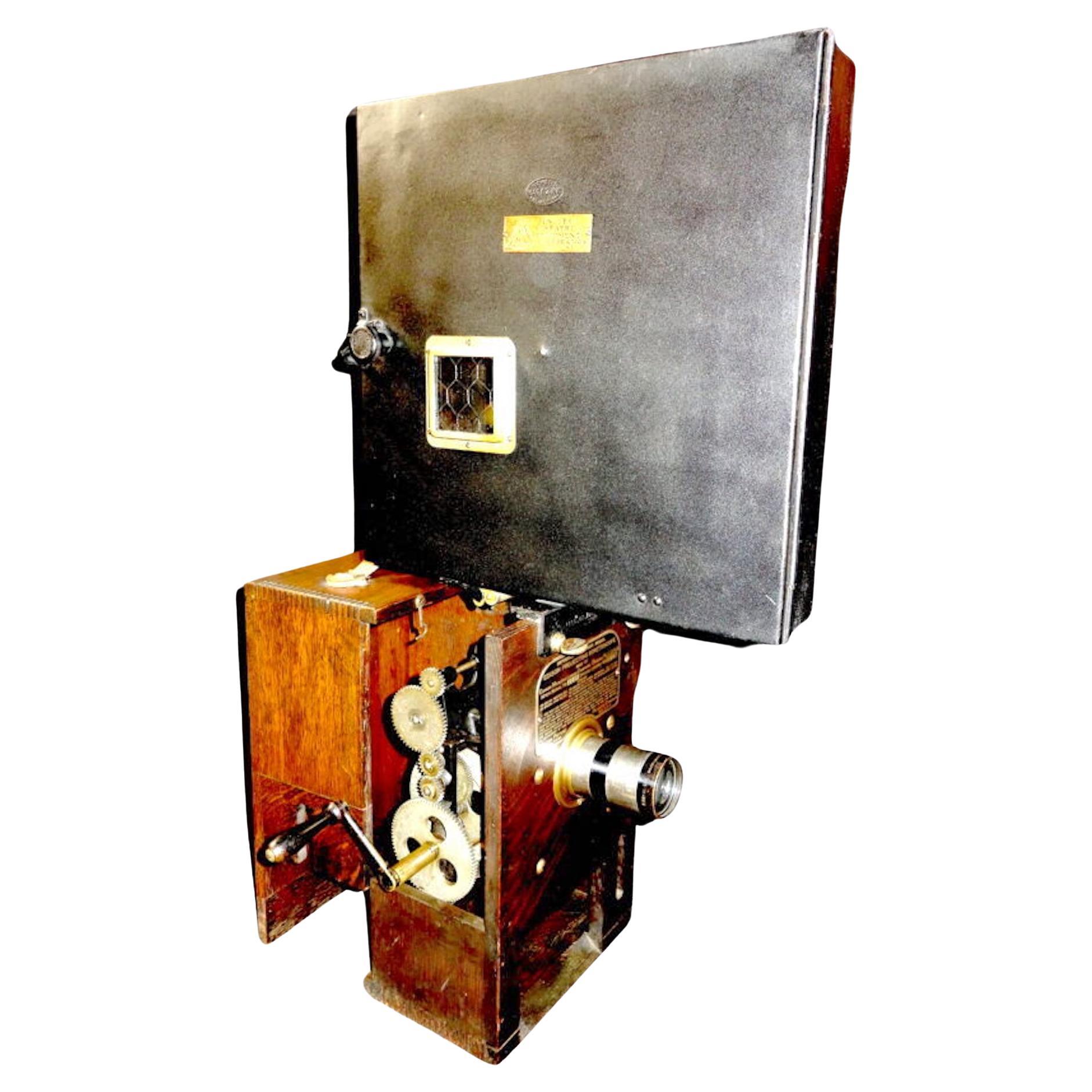 Edison 35mm Projecting Kinetoscope, Hand Crank Patented 1897, Built Ca. 1910 OBO For Sale