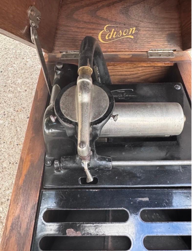Inconnu Cylindre de phonographe Edison Amberola X en vente