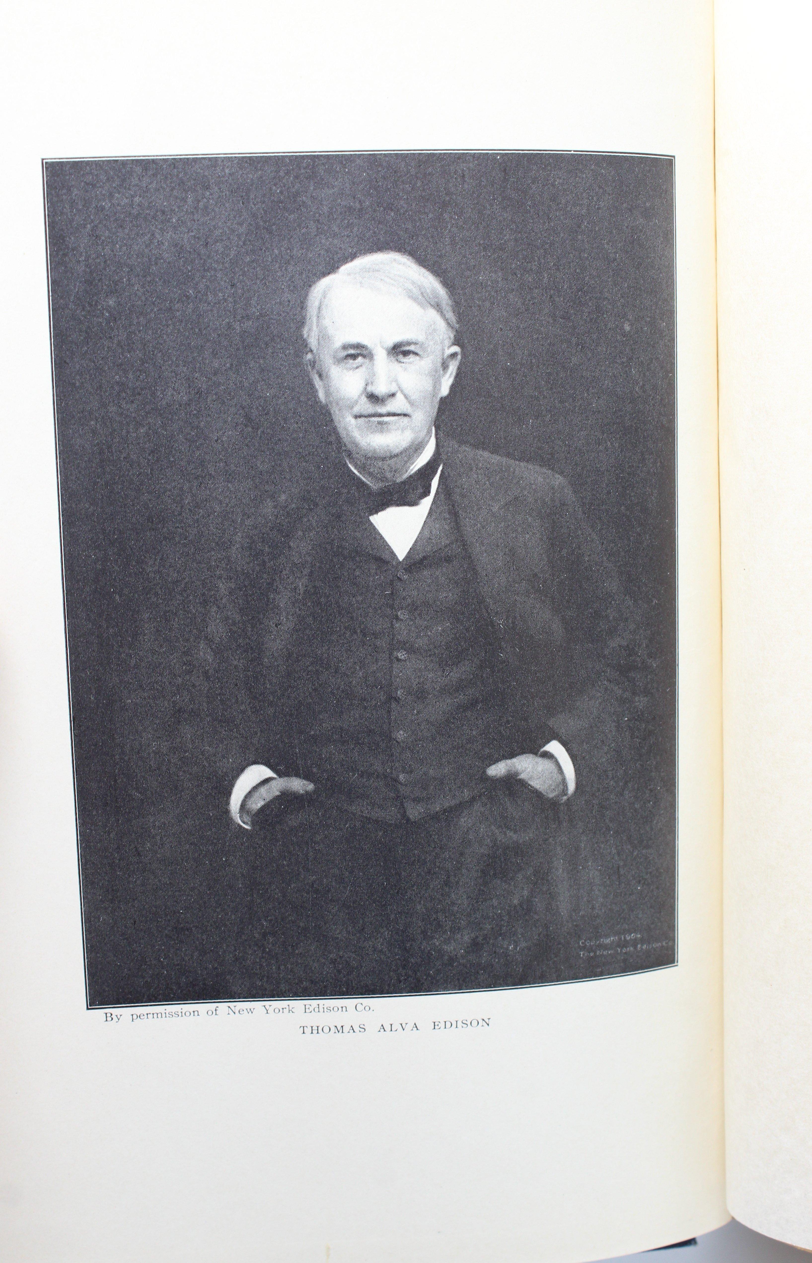 Paper Edison His Life and Inventions by Dyer and Martin, Signed by Edison, First Ed.
