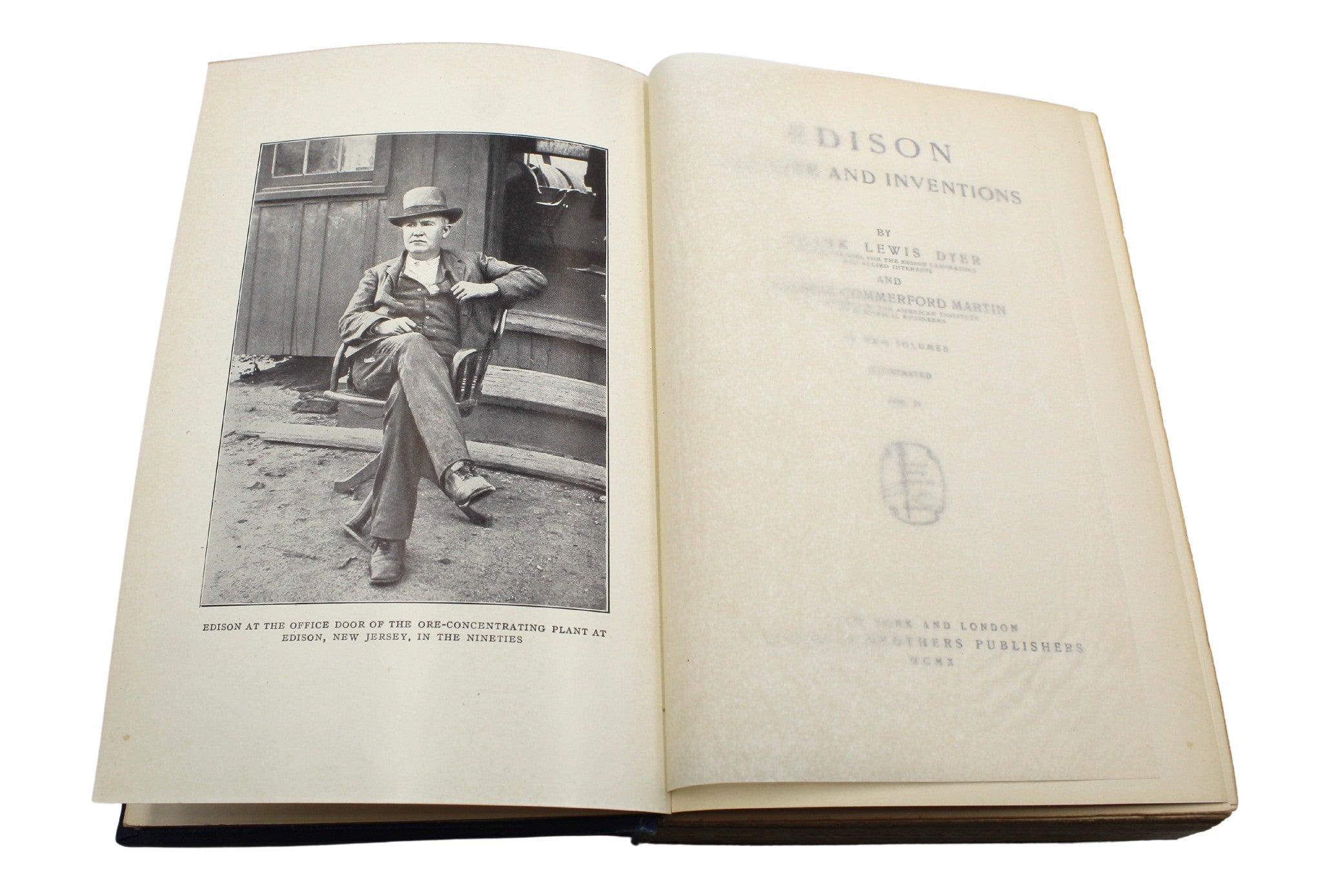 Edison: La sua vita e le sue invenzioni di Frank L.A. Dyer e Thomas C. Martin, 2 Volumi in vendita 3