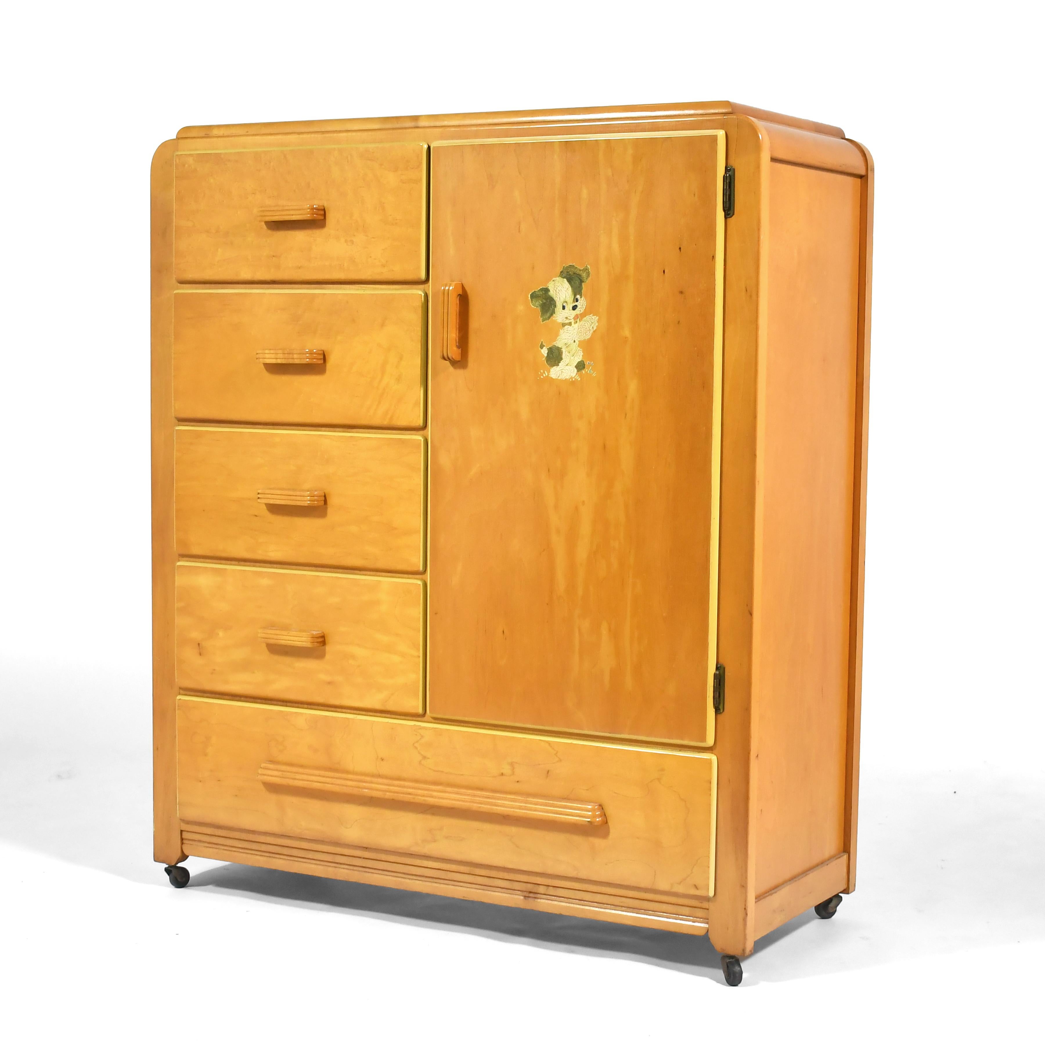 Art Deco Edison Little Folks Child's Dresser/ Armoir For Sale