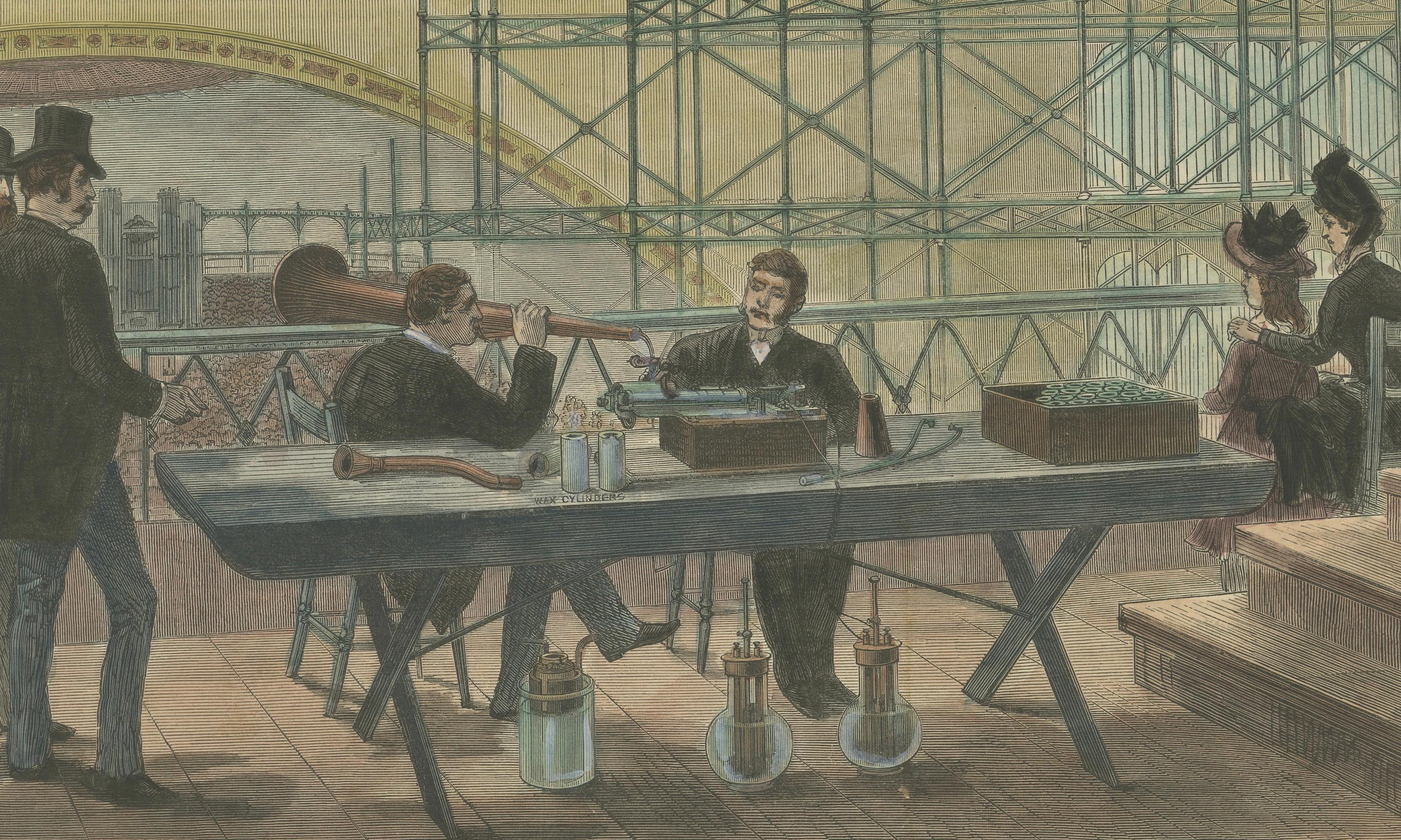 Paper Edison’s Phonograph at the Crystal Palace and Transatlantic Messaging, 1888 For Sale