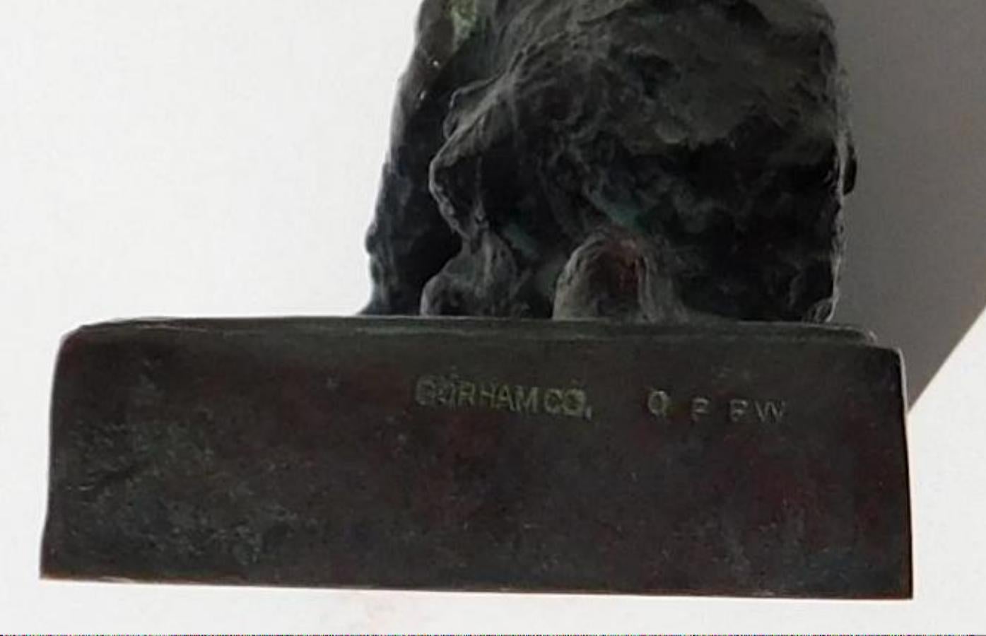 Edith Parsons Pair of Terrier Pups - Bookends Bronze Sculptures For Sale 5