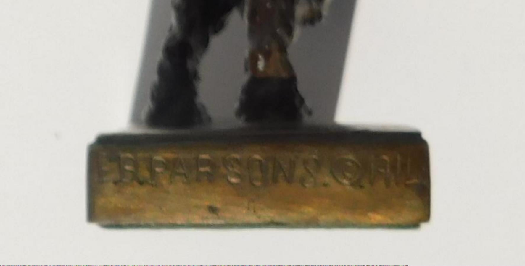 Edith Parsons Pair of Terrier Pups - Bookends Bronze Sculptures For Sale 6