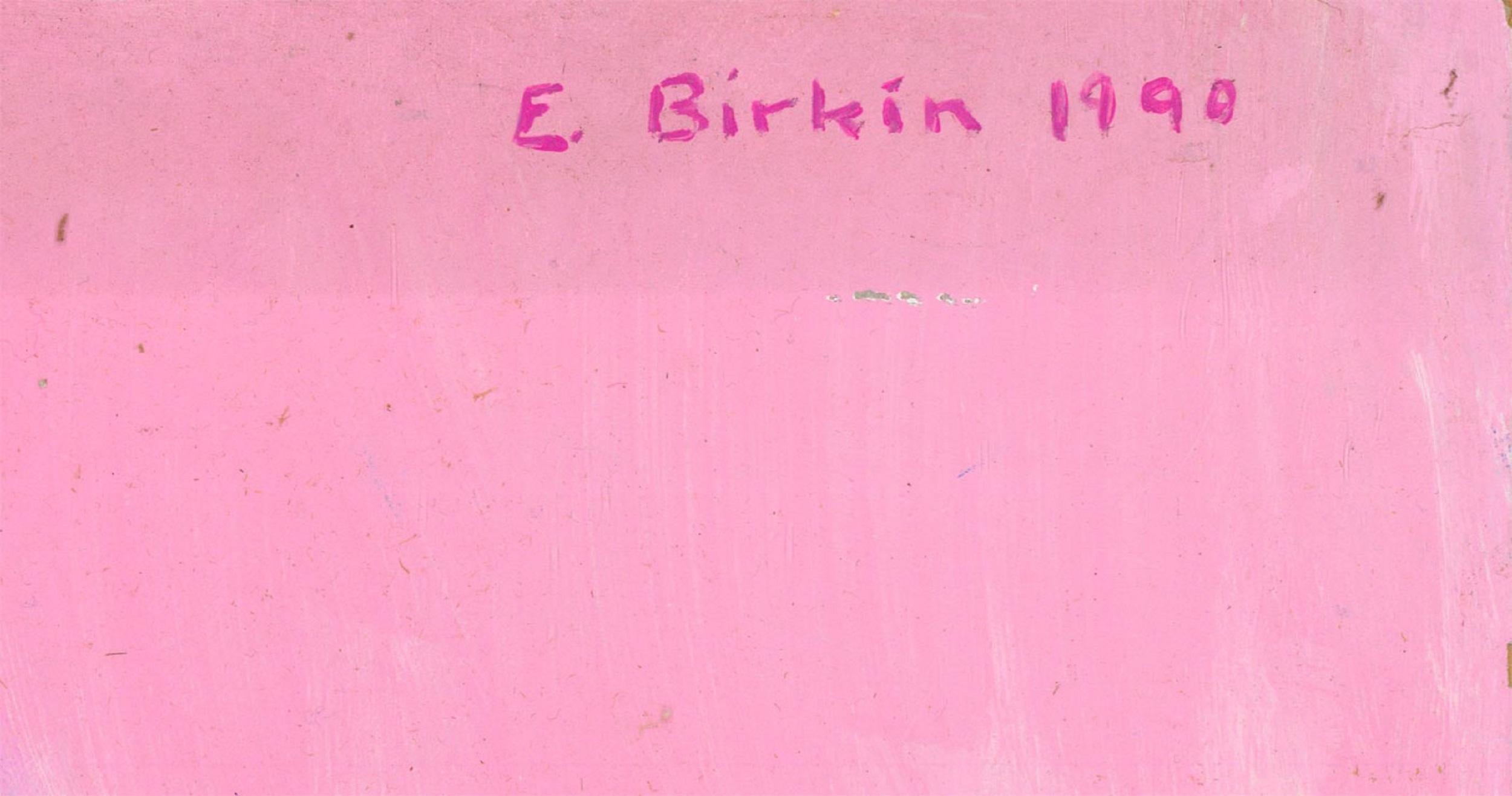 Edith Birkin (1927-2018) - 1990 Acrylic, Portrait of a Lady 1