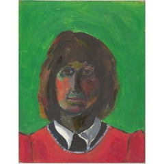 Edith Birkin (1927-2018) - 20th Century Acrylic, Self Portrait