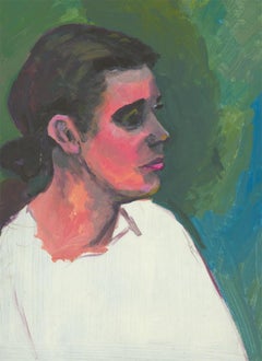 Edith Birkin (1927-2018) - 20th Century Acrylic, Unfinished Portrait of a Lady