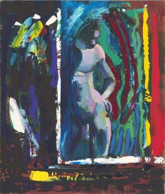 Edith Birkin (1927-2018) - 20th Century Oil, Vibrant Nude