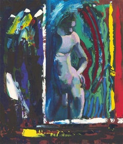 Edith Birkin (1927-2018) - 20th Century Oil, Vibrant Nude