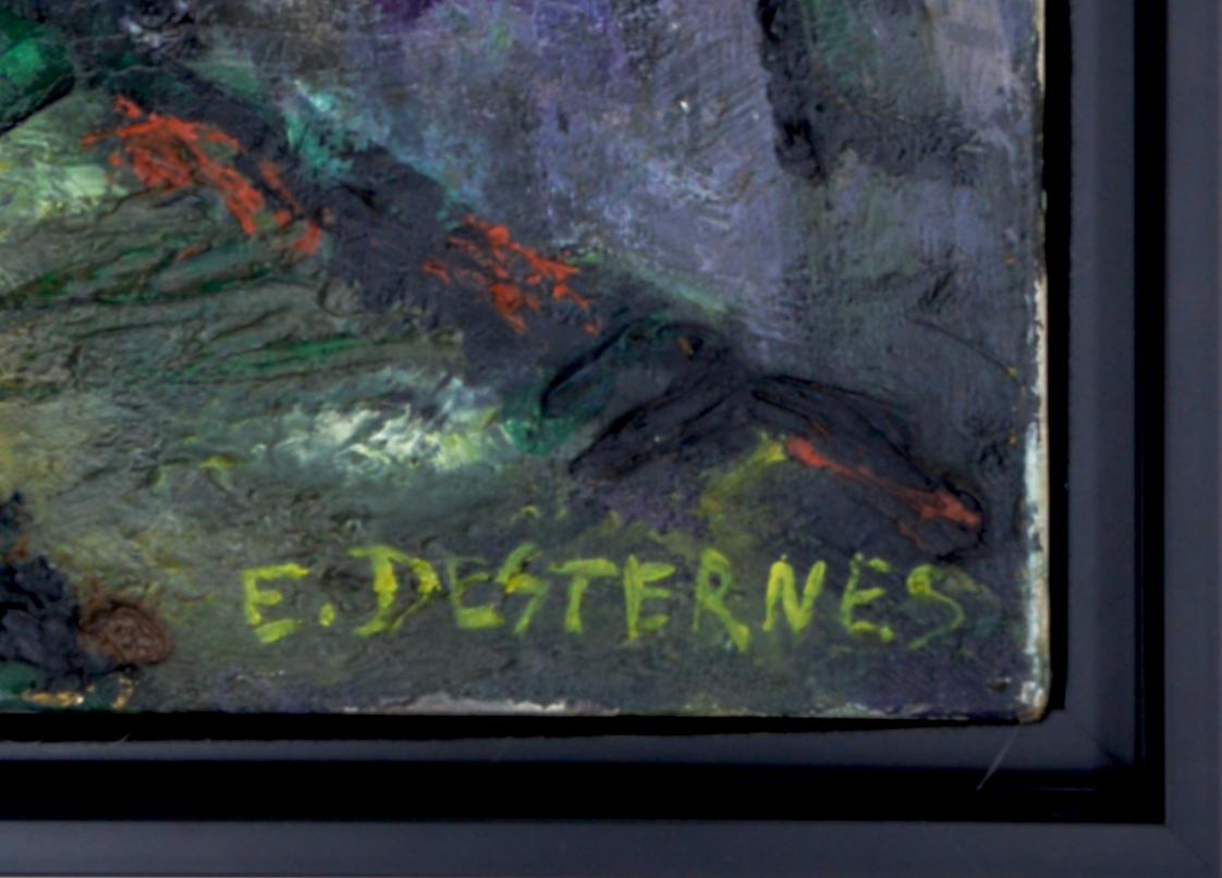 Edith Desternes, Die Kirche Notre-Dame de l'Assomption in Auvers-sur-Oise, 1920er Jahre im Angebot 2