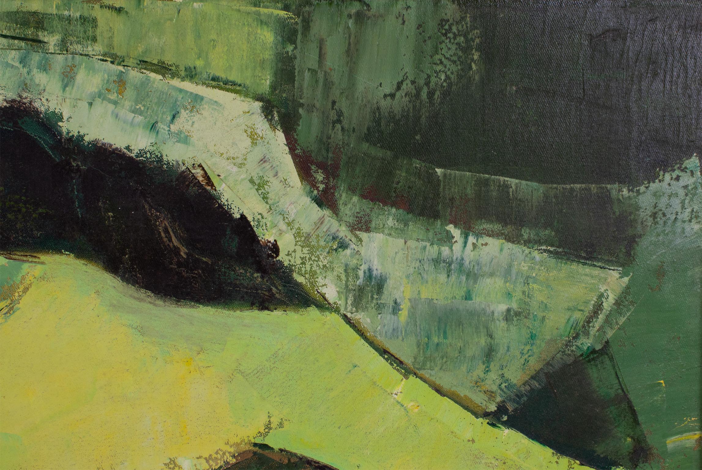 Pittura astratta di nudo su tela di Edith Ferullo, metà del secolo scorso in vendita 5