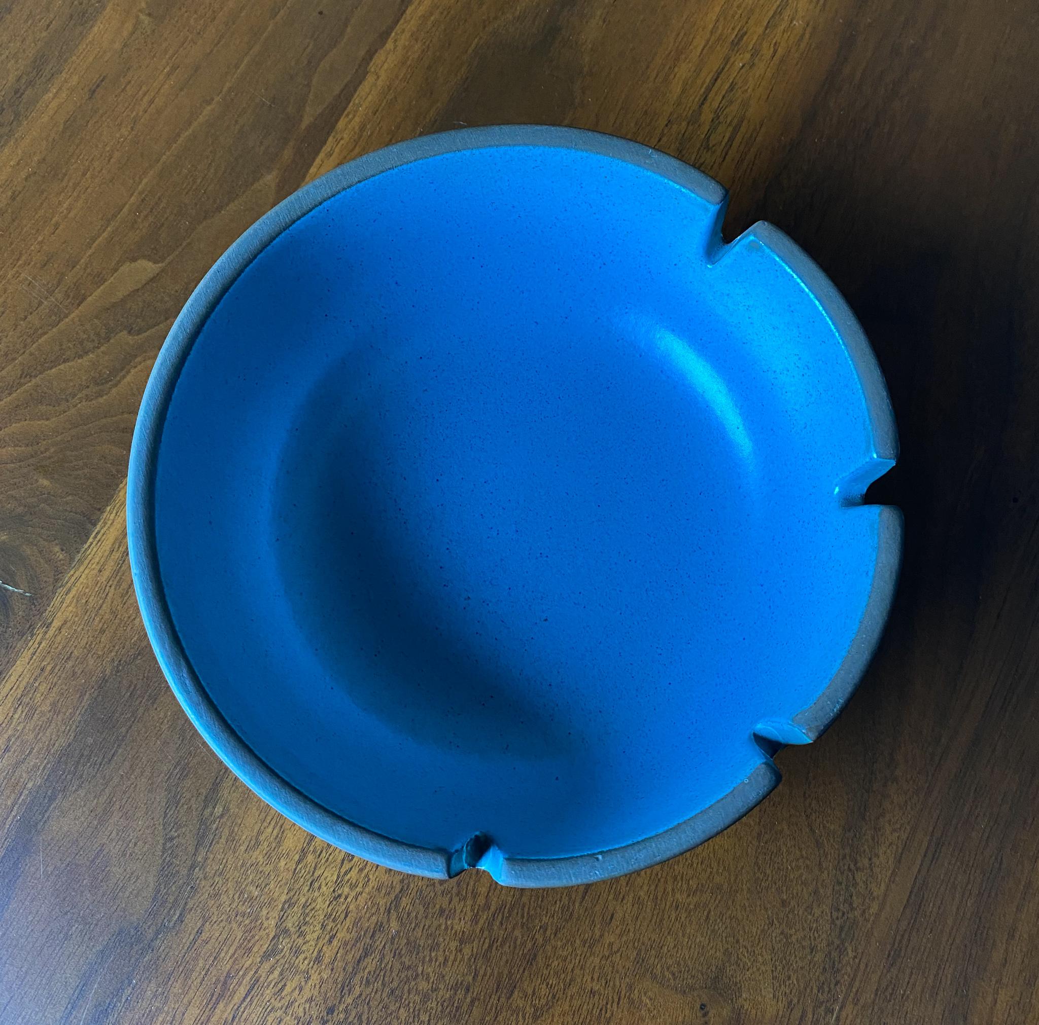 Glazed Edith Heath Ashtray by Heath Ceramics, 1970's