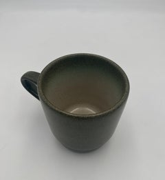 Edith Heath Coupe Line Pottery Sea & Sand Ceramic Cup, California, c.1960