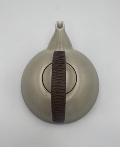 Edith Heath Coupe Line Pottery Sea & Sand Ceramic Teapot, California, c.1960
