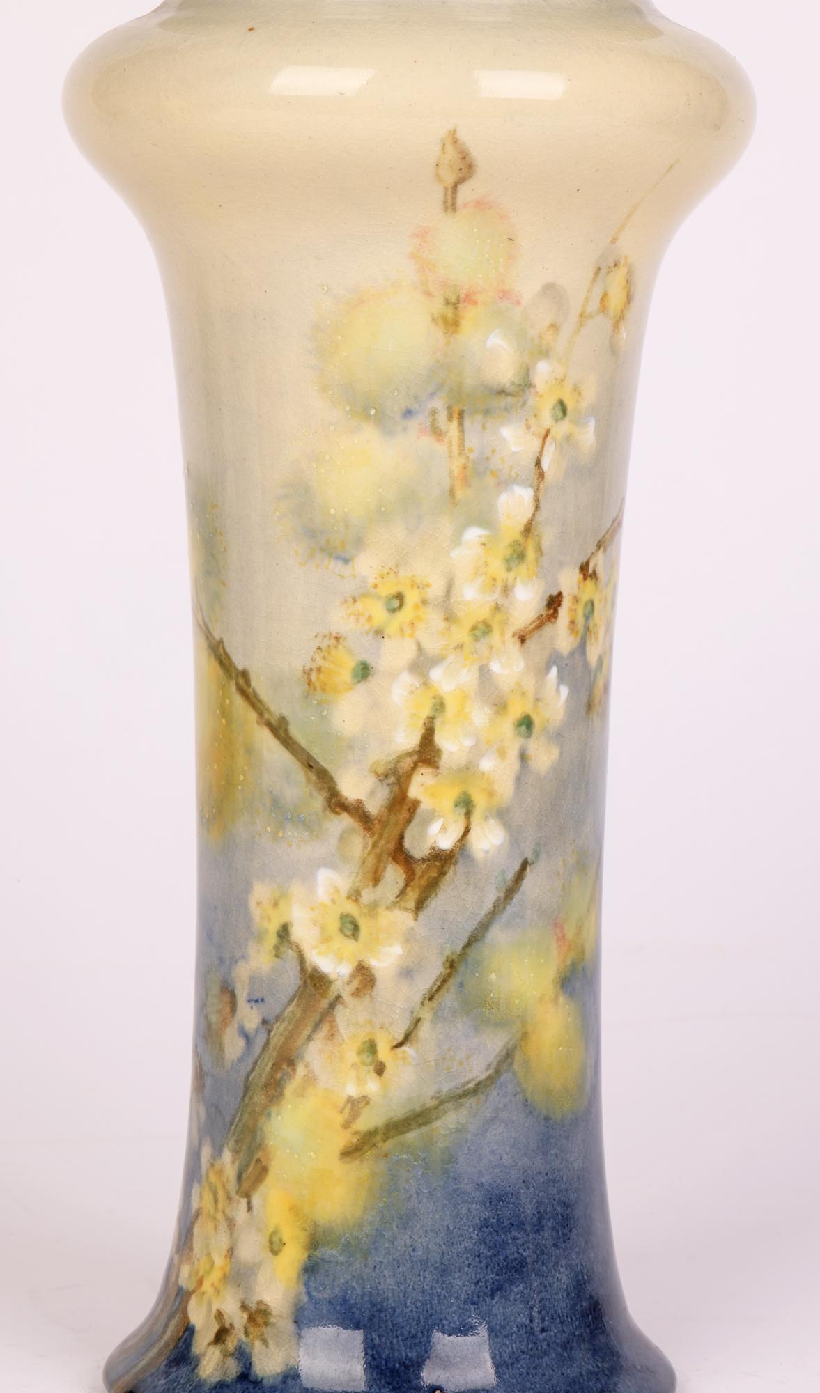 Edith Jane Gillman Doulton Lambeth Faience Floral Painted Vase 4