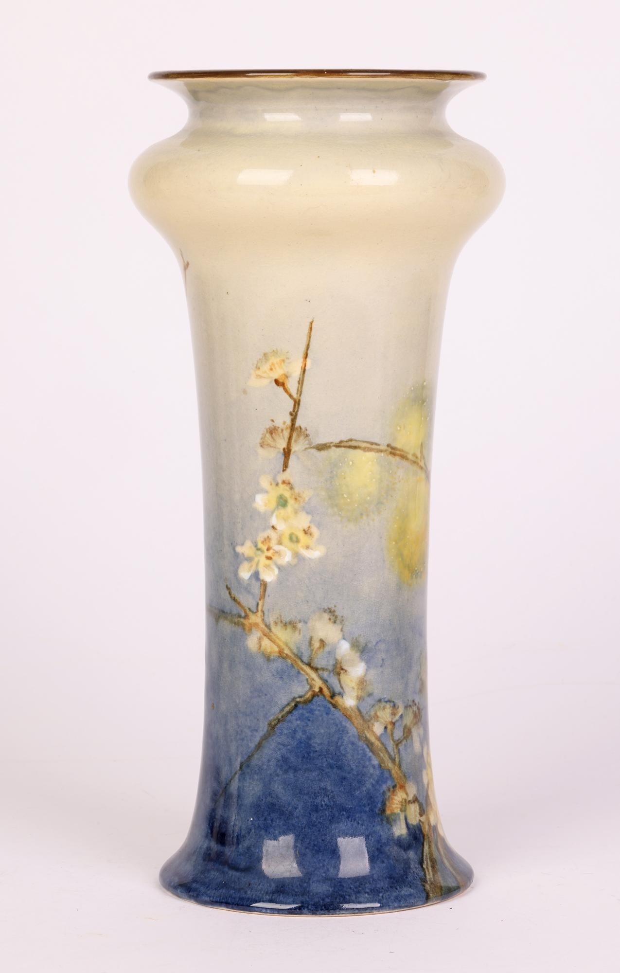Edith Jane Gillman Doulton Lambeth Faience Floral Painted Vase 6