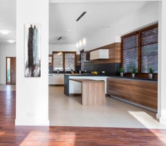 0605 - Pintura abstracta figurativa original Amigos Familia Flaco Alto