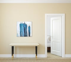 5831 - Original Figurative Blue Abstract Artwork