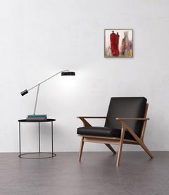 6349 - Original gerahmtes figuratives Ölgemälde