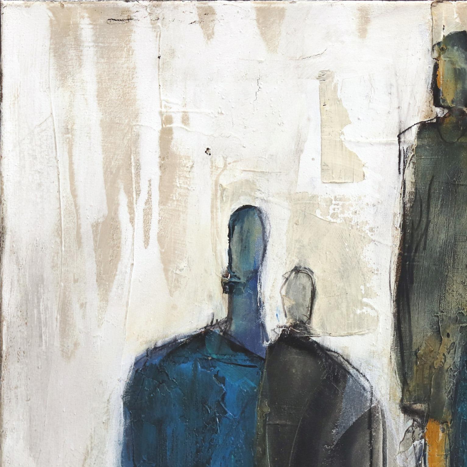 9493 - Pintura al Óleo Original Figurativo Moody Obra de Arte Contemporáneo - Painting Expresionismo abstracto de Edith Konrad