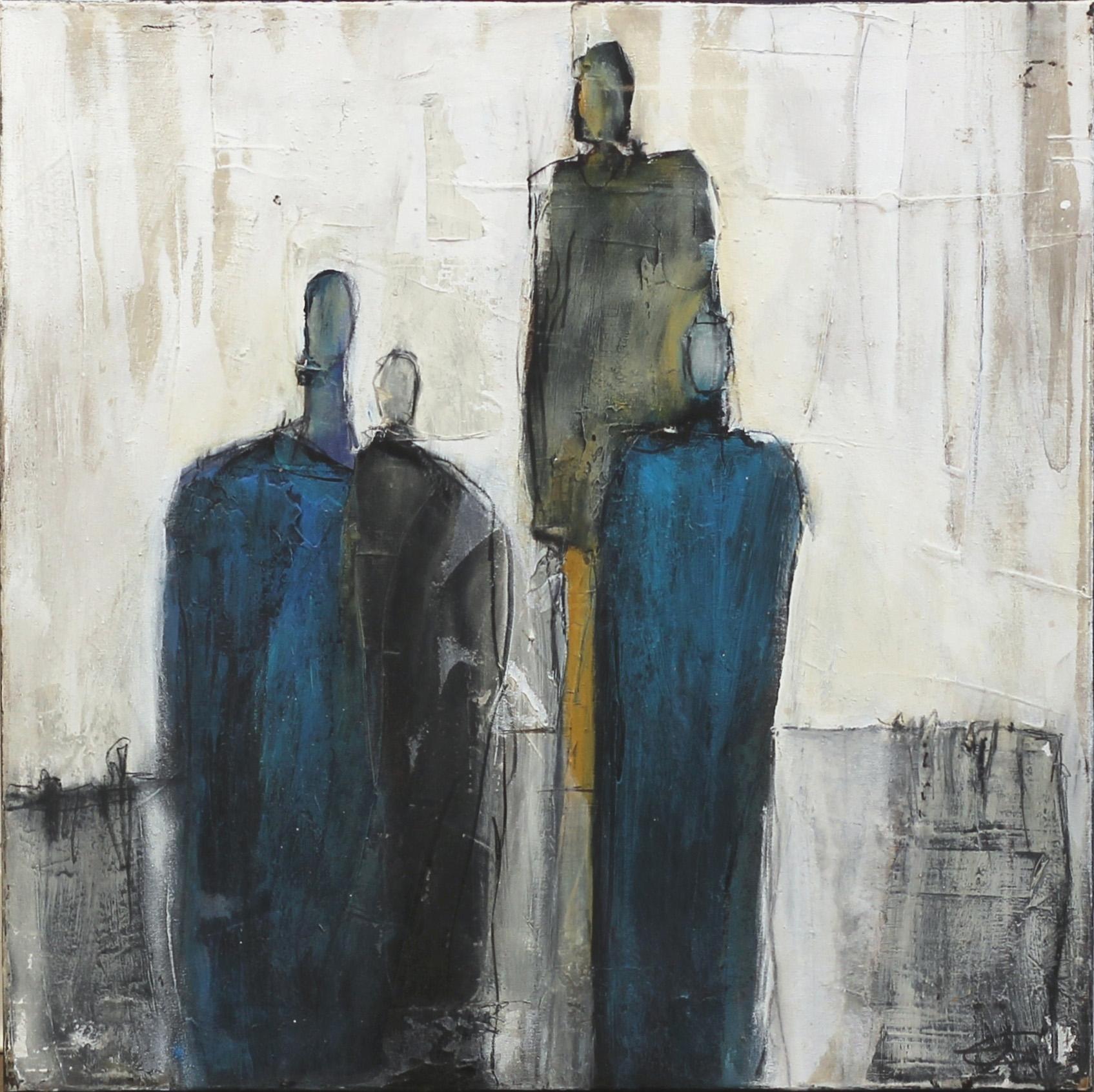 Figurative Painting de Edith Konrad - 9493 - Pintura al Óleo Original Figurativo Moody Obra de Arte Contemporáneo