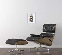 5320 - Obra de Arte Figurativa Abstracta Original Enmarcada