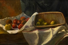 Apples and Lemons d'Edith LUTZ - Huile sur toile - 64 x96 cm