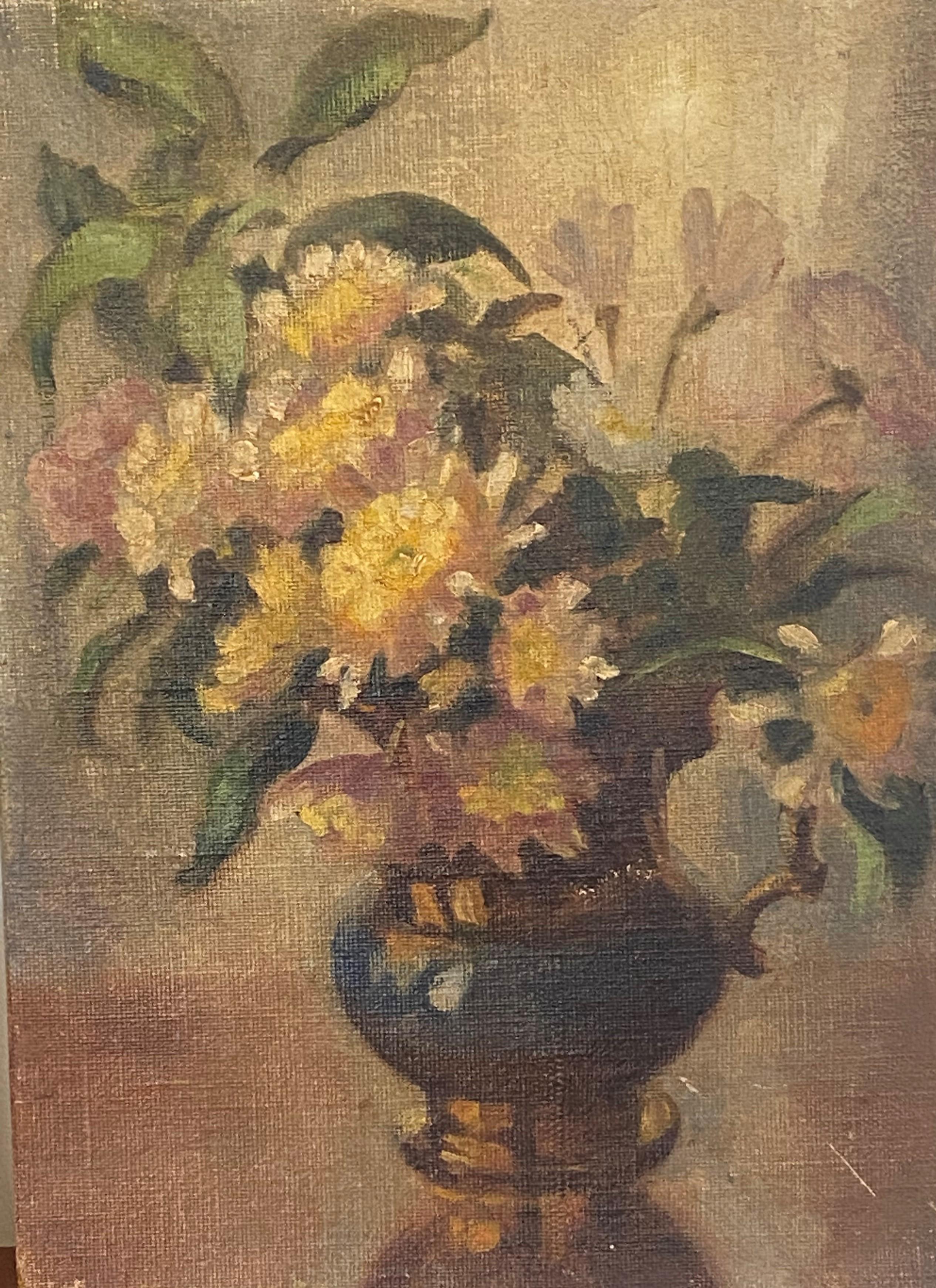 Edith Morehouse, American dated 1937, Table top Still Life in Whistler frame 1