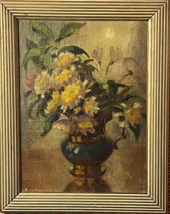 Edith Morehouse, American dated 1937, Table top Still Life in Whistler frame