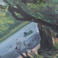 Painting of a Woodland Lake