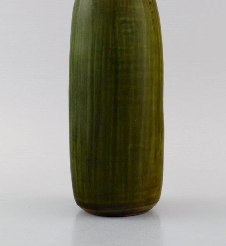 20th Century Edith Sonne for Saxbo, Bottle-Shaped Vase in Glazed Ceramics For Sale