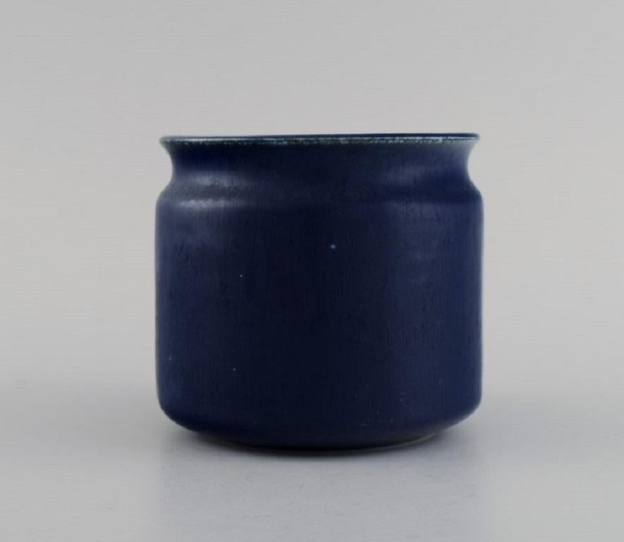 Danish Edith Sonne for Saxbo, Vase in Glazed Ceramics, Mid-20th C For Sale
