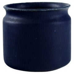 Edith Sonne für Saxbo, Vase aus glasierter Keramik, Mitte des 20. Jahrhunderts