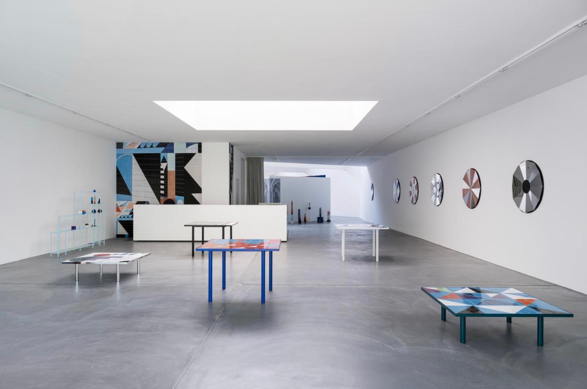 German Edition Claudia Wieser 'TRIANGLES' Coffee Table for e15 Selected and von Bartha For Sale