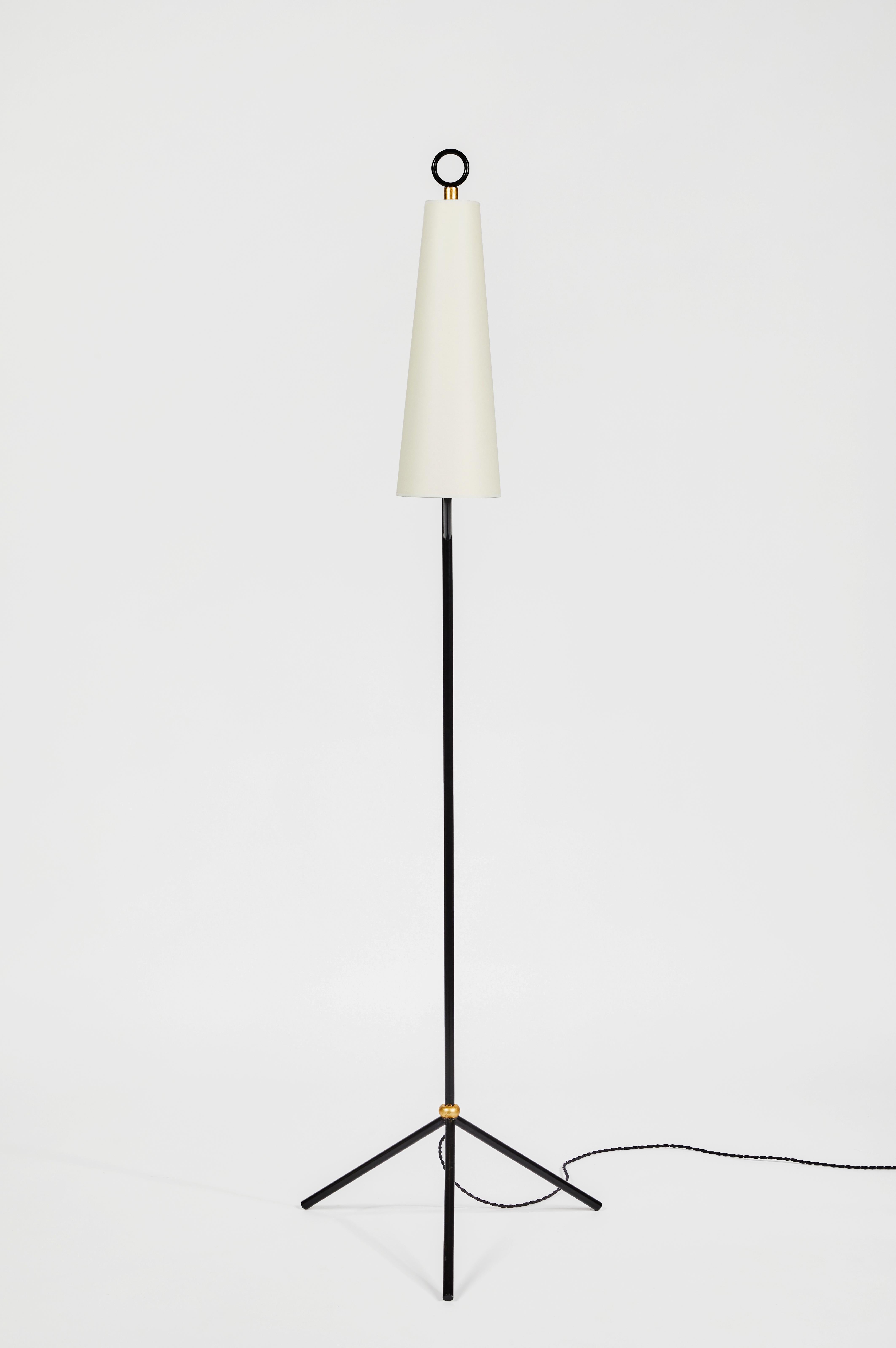 Modern Sculptural Custom Tripod Floor Lamp