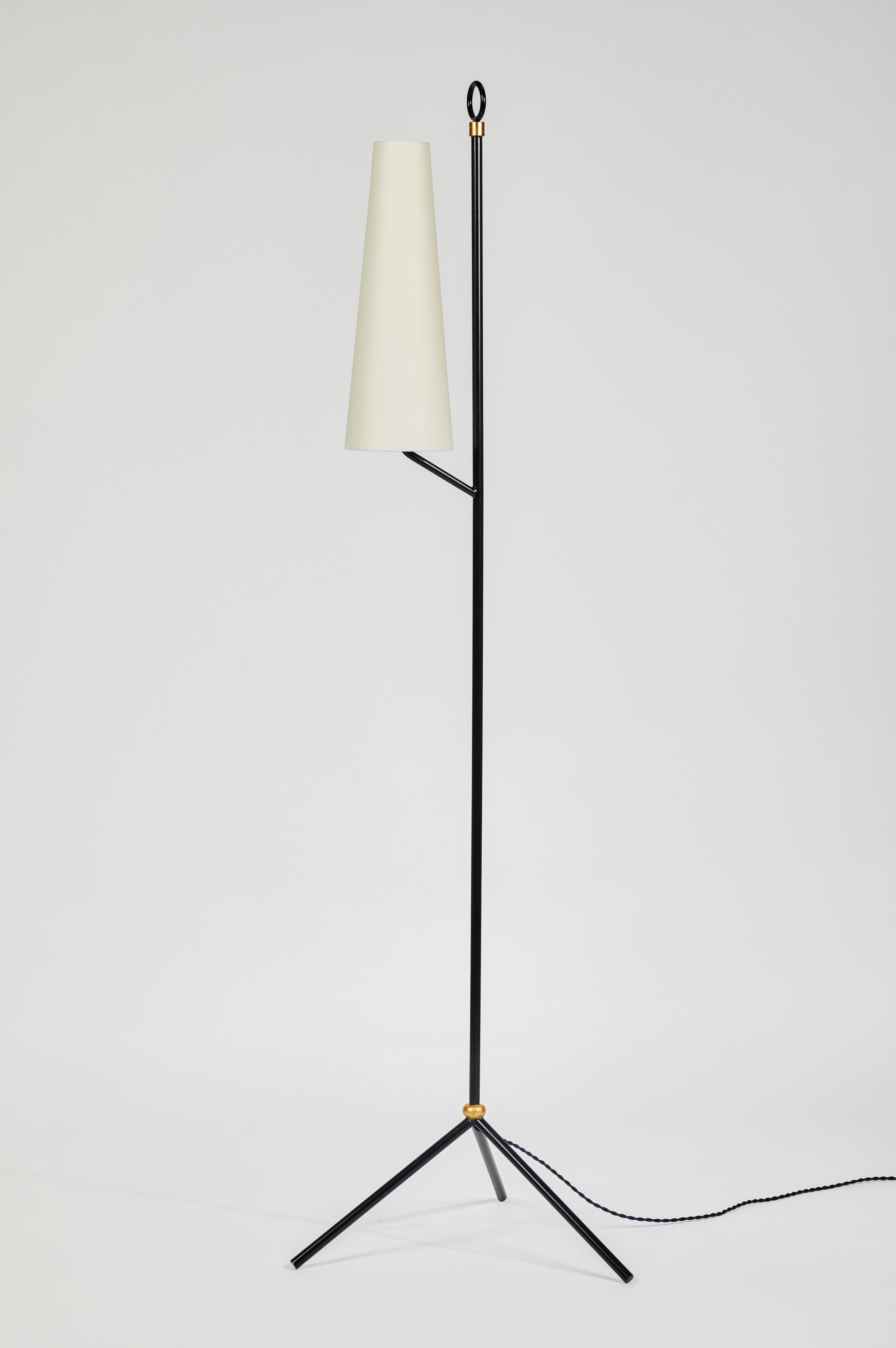 American Sculptural Custom Tripod Floor Lamp
