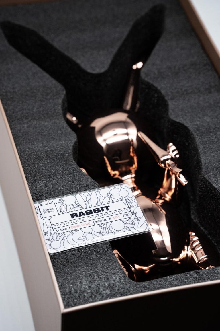 Edition studio - Balloon Rabbit (Rose Gold) XL For Sale at 1stDibs
