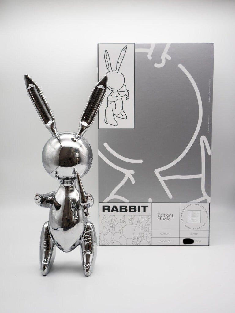 Edition studio - Balloon Rabbit (Silver) XL For Sale at 1stDibs