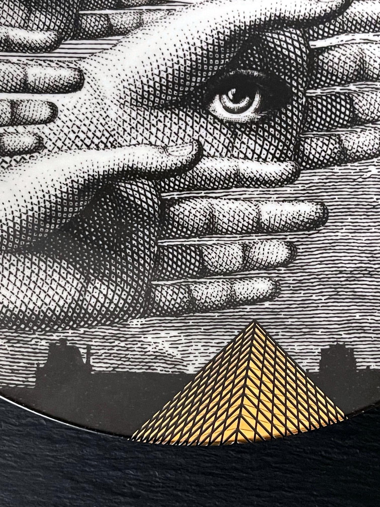 Modern Editioned Italian Fornasetti Calendar Porcelain Plate 2015